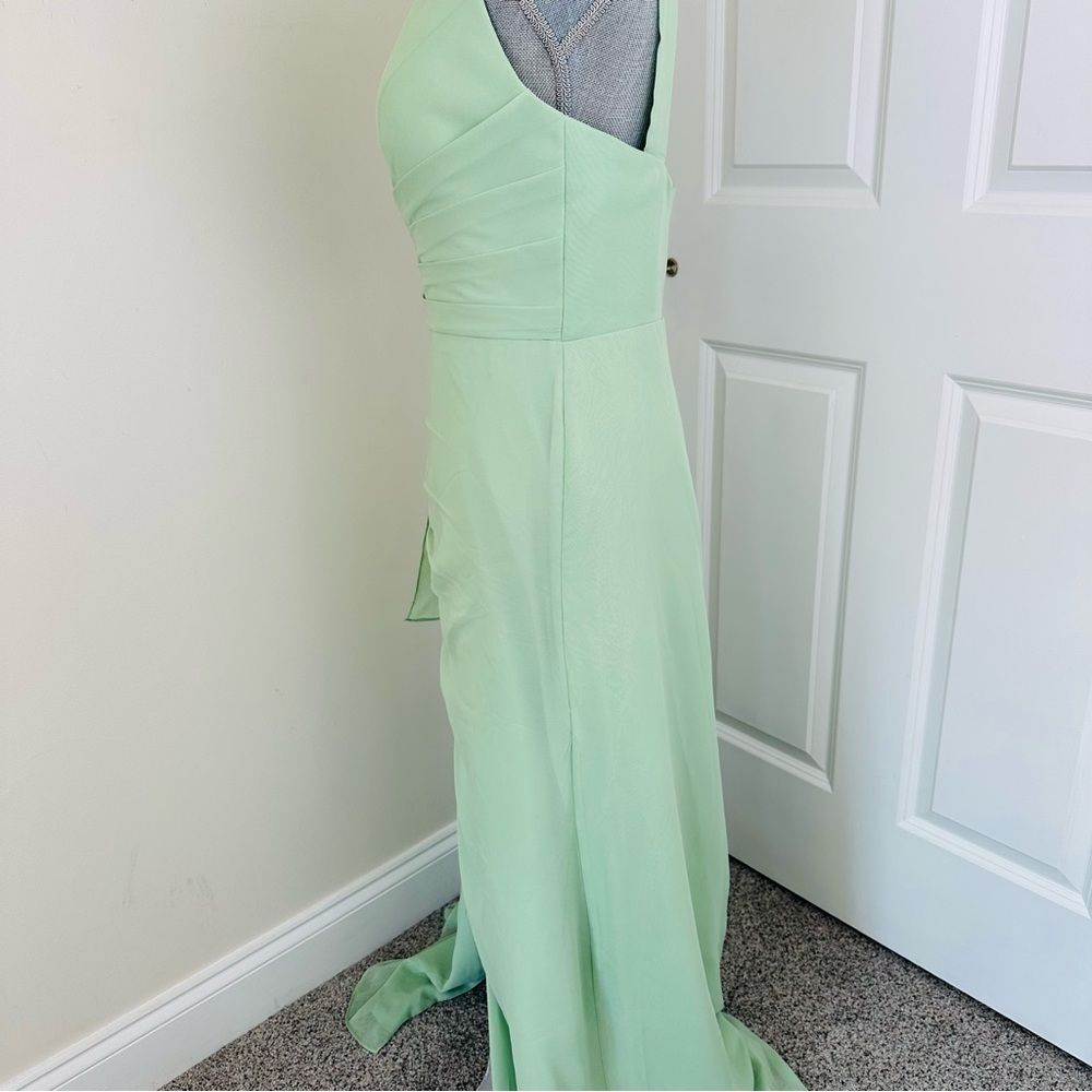 Source Unknown Mint Green Asymmetrical Dress - image 7